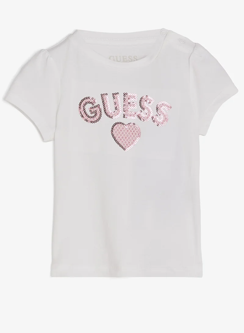 GUESS Infant Crew Neck T-Shirt And Skirt Set